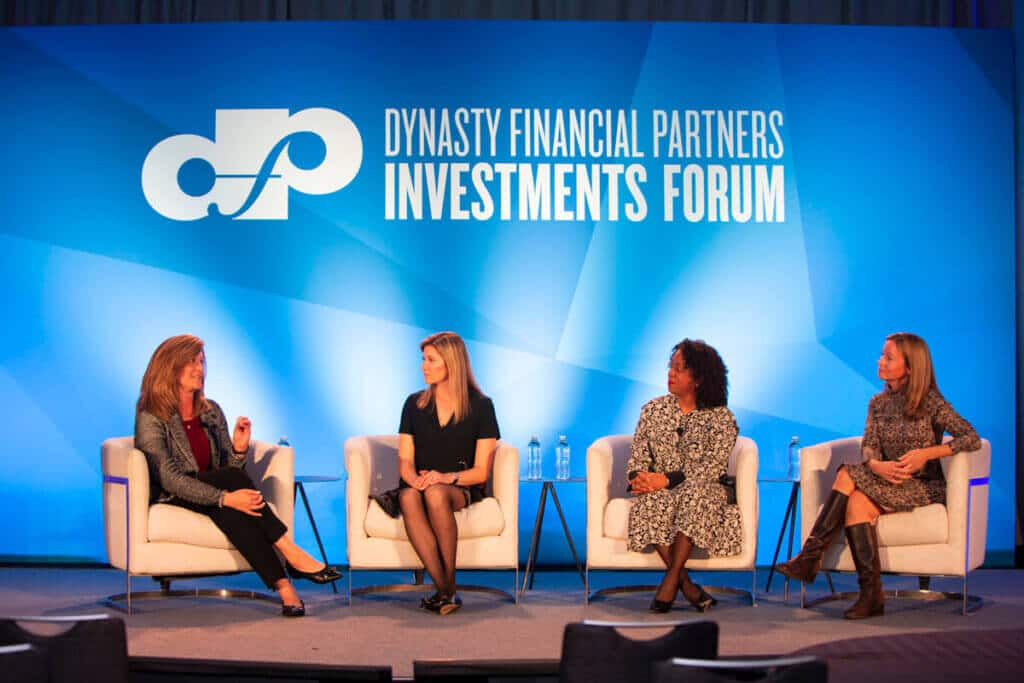 financial advisors participating in investments forum
