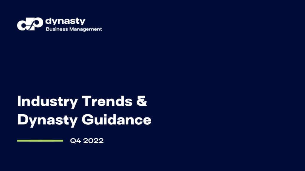 Industry Trends & Dynasty Guidance Q4 2022